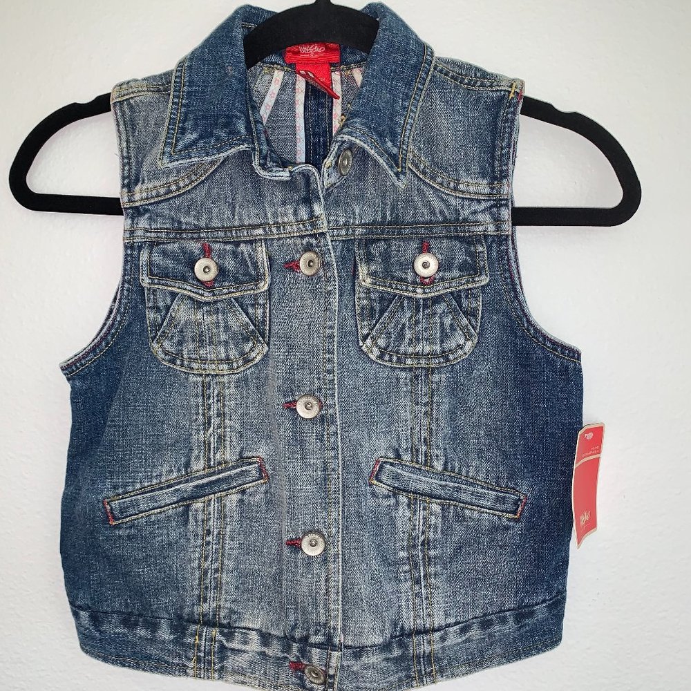 NWT Mossimo cute denim vest girls’ L